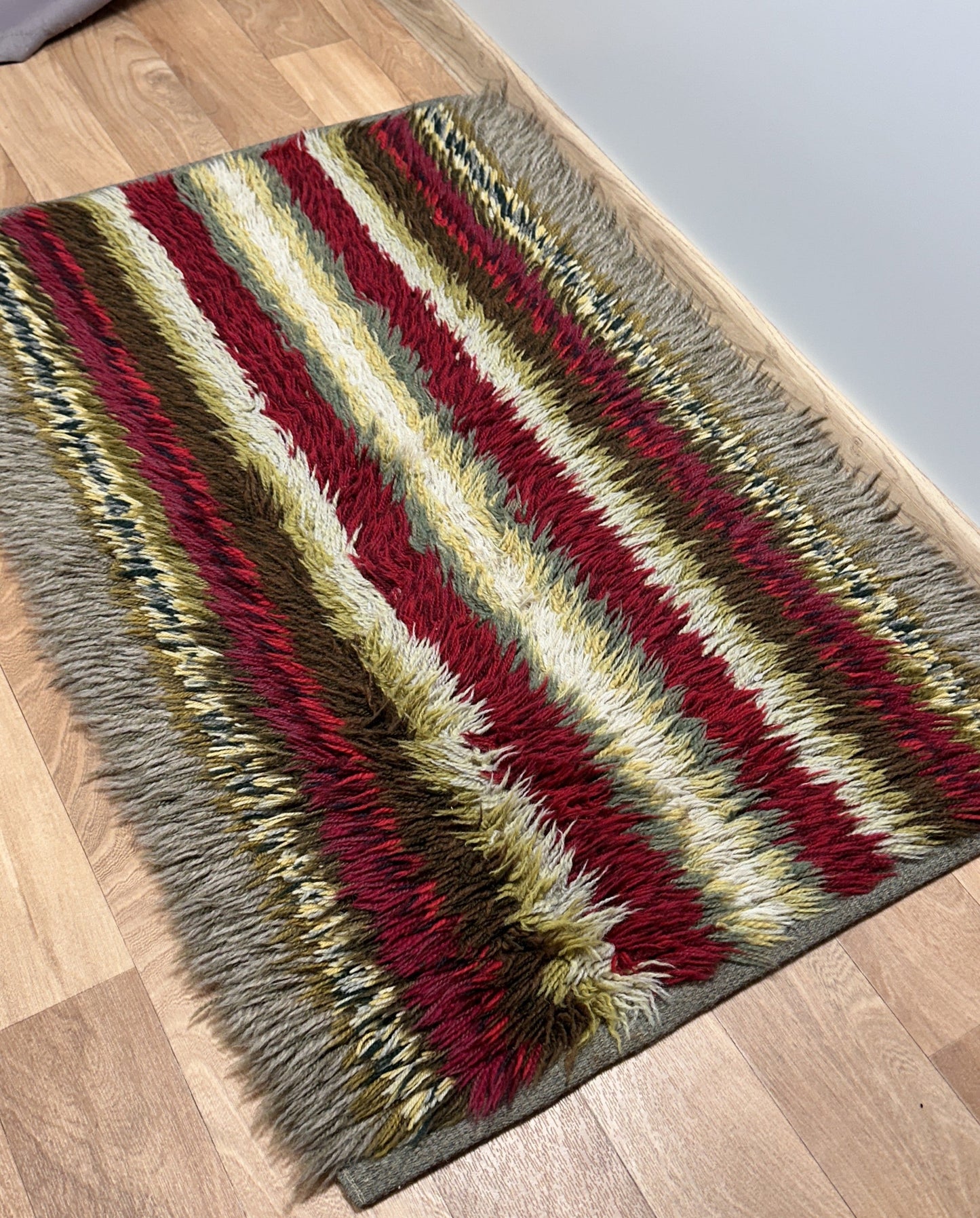 Vintage Swedish Rya Rug | 2'1 x 3'1 Velour Haven