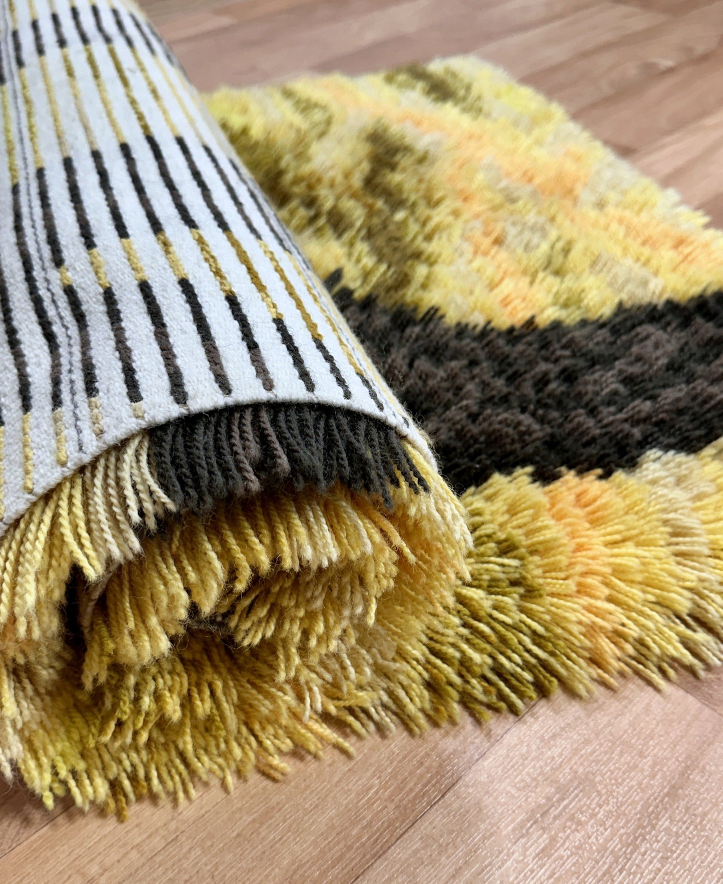 Mid-century Swedish Rya Rug | 2’5 x 4’0 Velour Haven